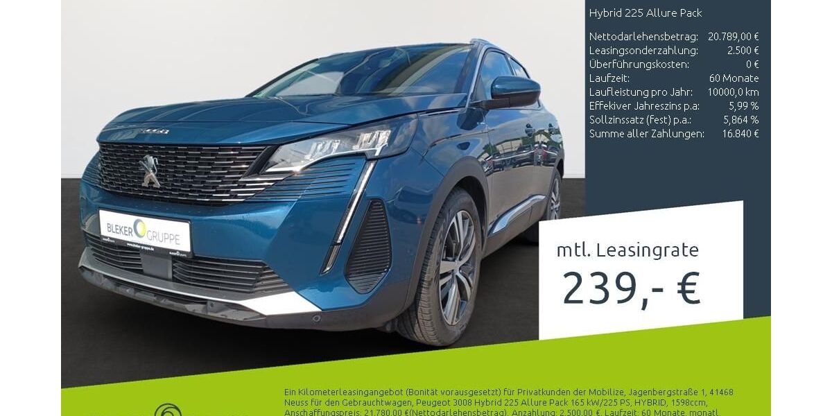 Peugeot 3008 52.433 km 21.140 &euro; Münster - Amelsbüren 48163