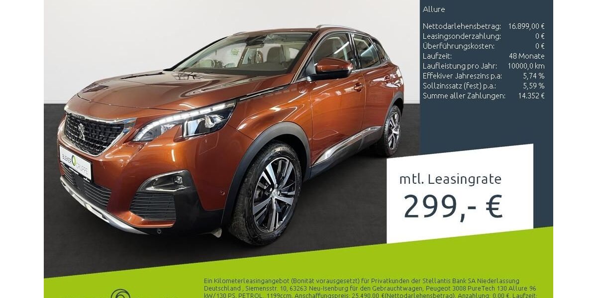 Peugeot 3008 31.066 km 16.989 &euro; Münster - Amelsbüren 48163