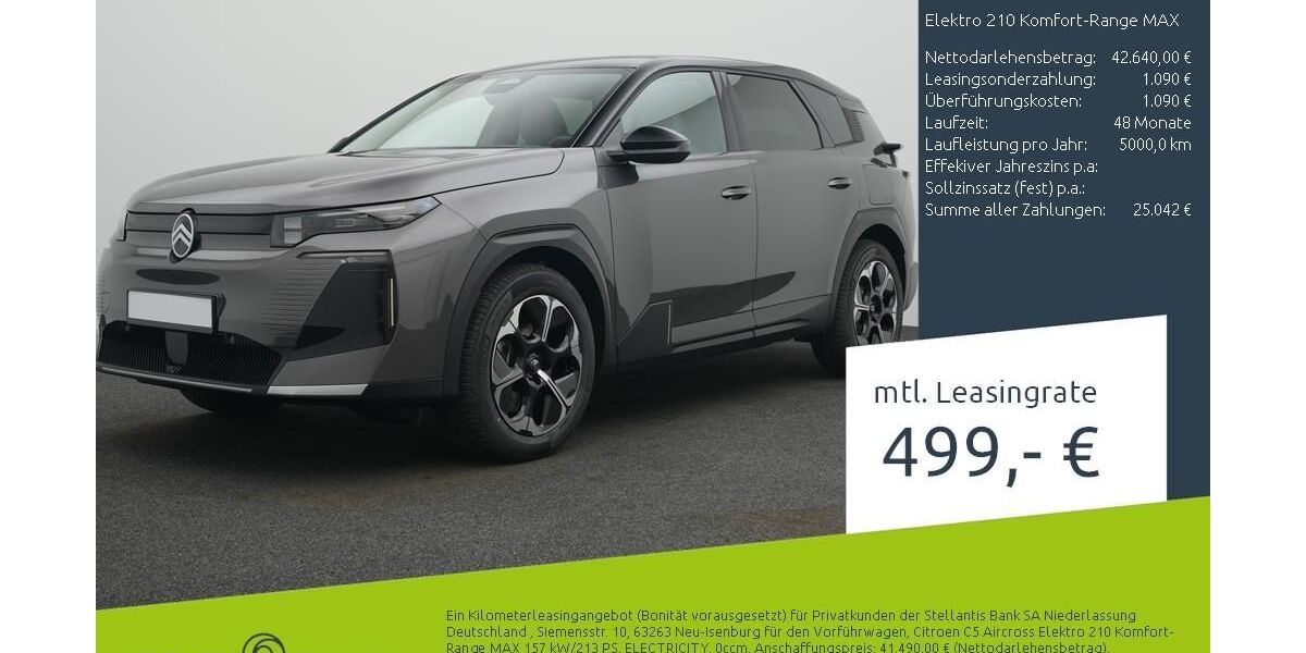 Citroen C5 Aircross 11.000 km 42.640 &euro; Münster - Amelsbüren 48163